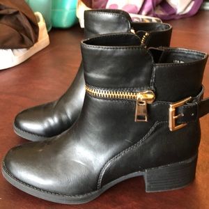 Black ankle boots